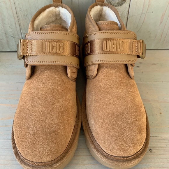 UGG NEUMEL SNAPBACK CHESTNUT SUEDE CHUKKA BOOTS US 13 NEW - Picture 2 of 5